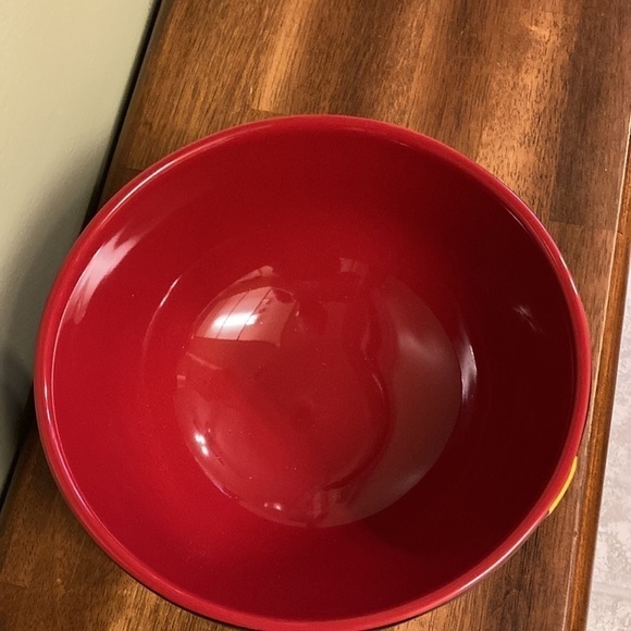 NEW!!  RAE DUNN LARGE CERAMIC SANTA'S COOKIES SANTA BELT BOWL - Picture 6 of 10